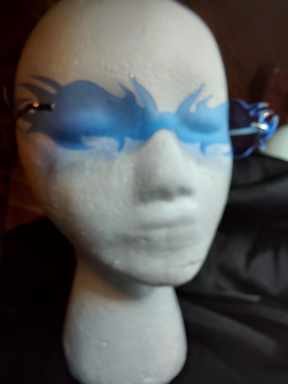 Sexy Blue Flamed Sunglasses